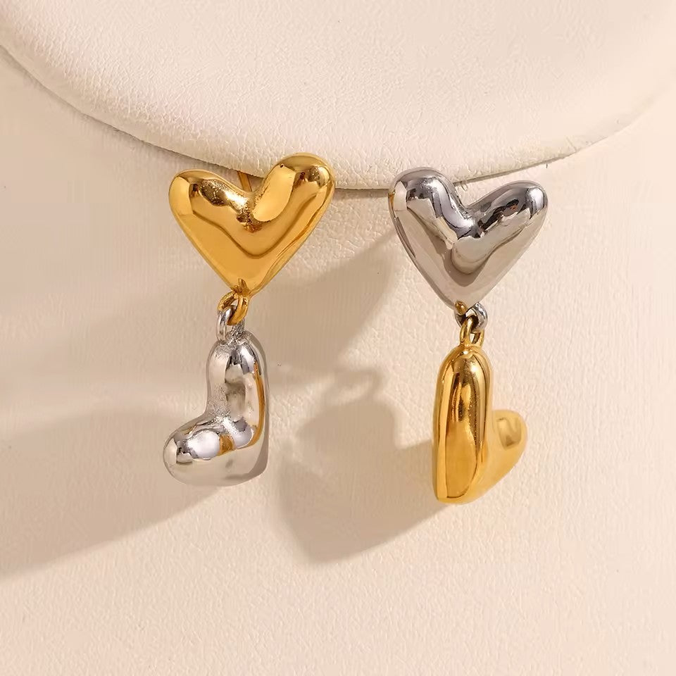 LoveDrop Duo Heart Earrings