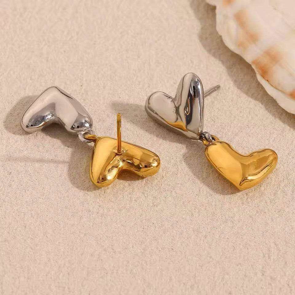 LoveDrop Duo Heart Earrings