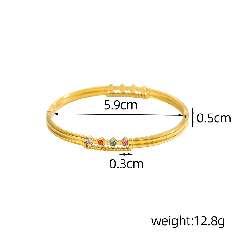 LustreLine Crystal Bangle