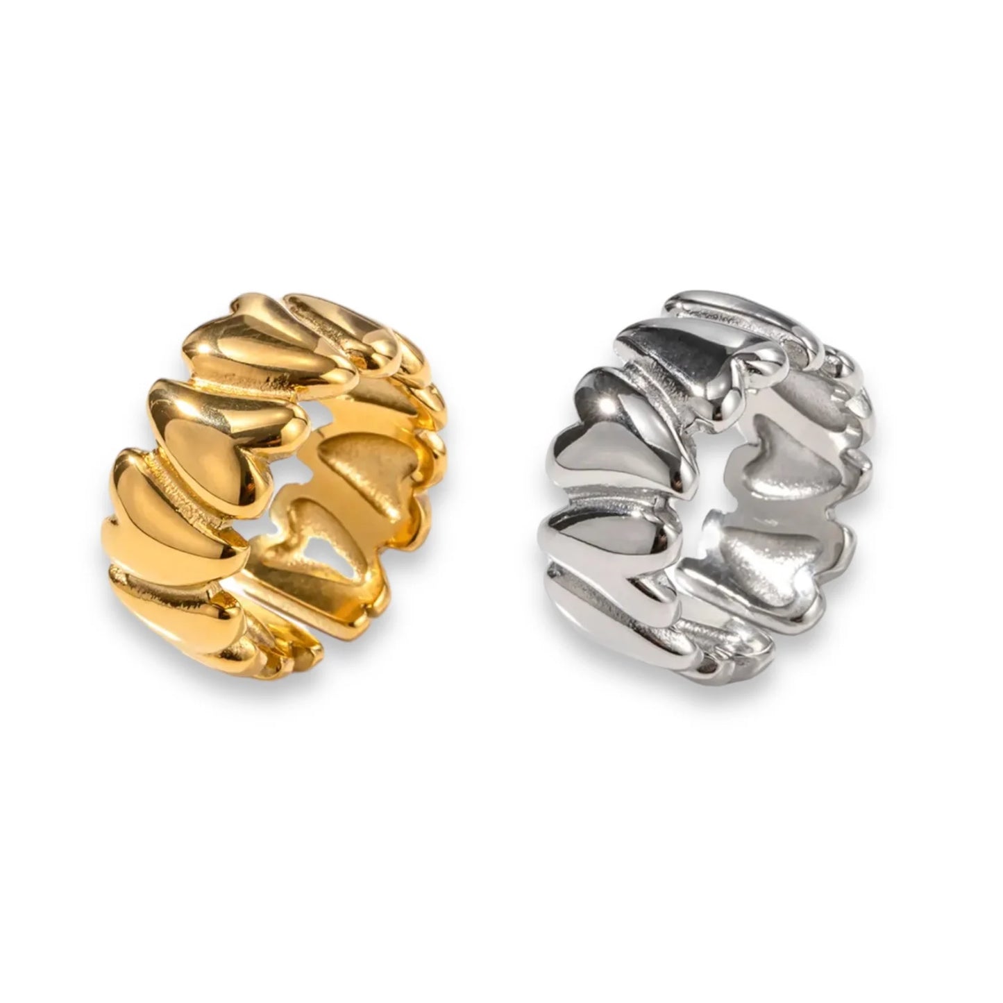 Heartlinked Adjustable Ring