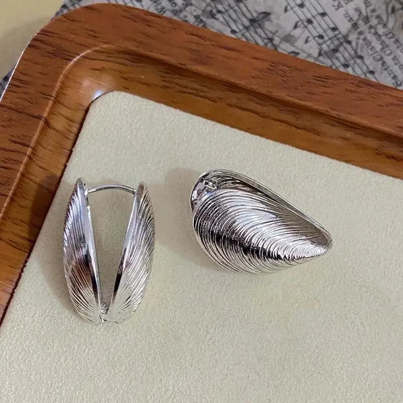 Shell Textured Stud Earrings
