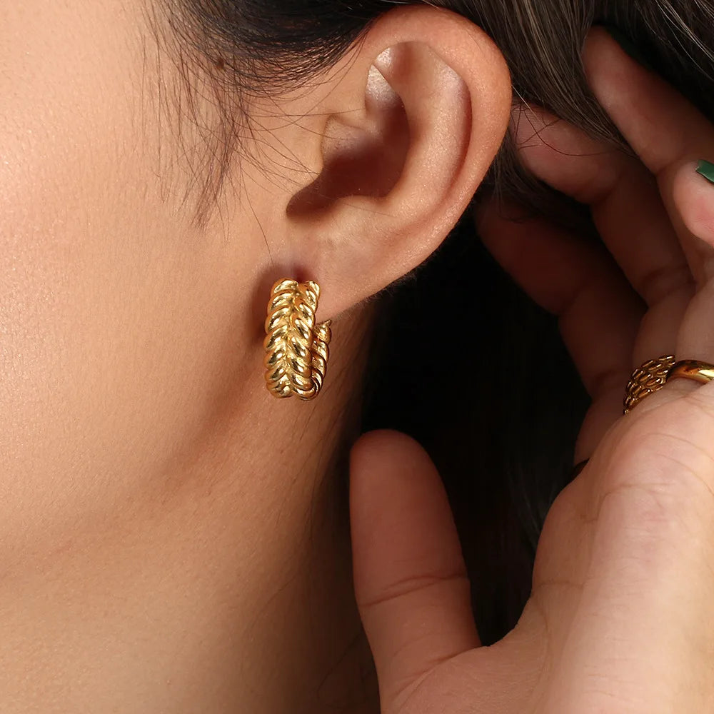 Twist Bold Hoop Earrings