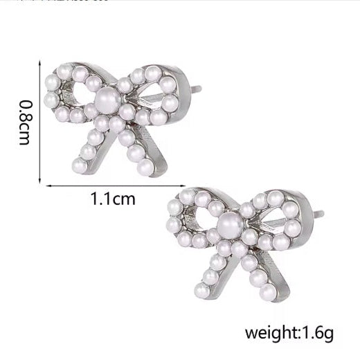 Twinkle Bow Studs