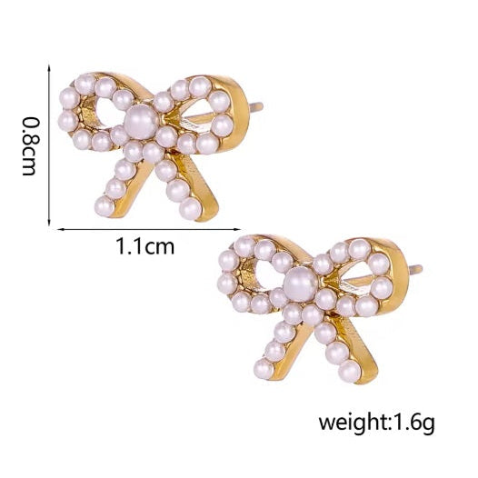 Twinkle Bow Studs