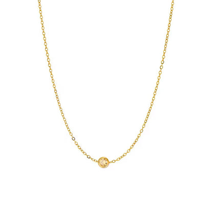 Birthstone Solitaire Necklace