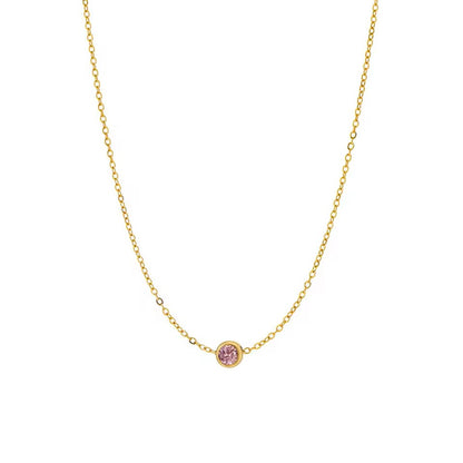 Birthstone Solitaire Necklace