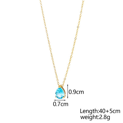 GleamDrop Birthstone Necklace