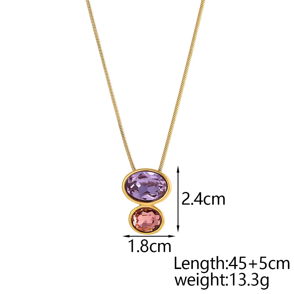 DuoGleam Pendant Necklace