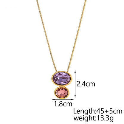 DuoGleam Pendant Necklace