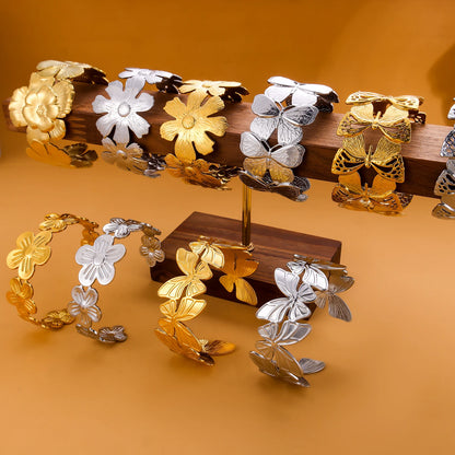 Nature Bloom Cuff Bracelet