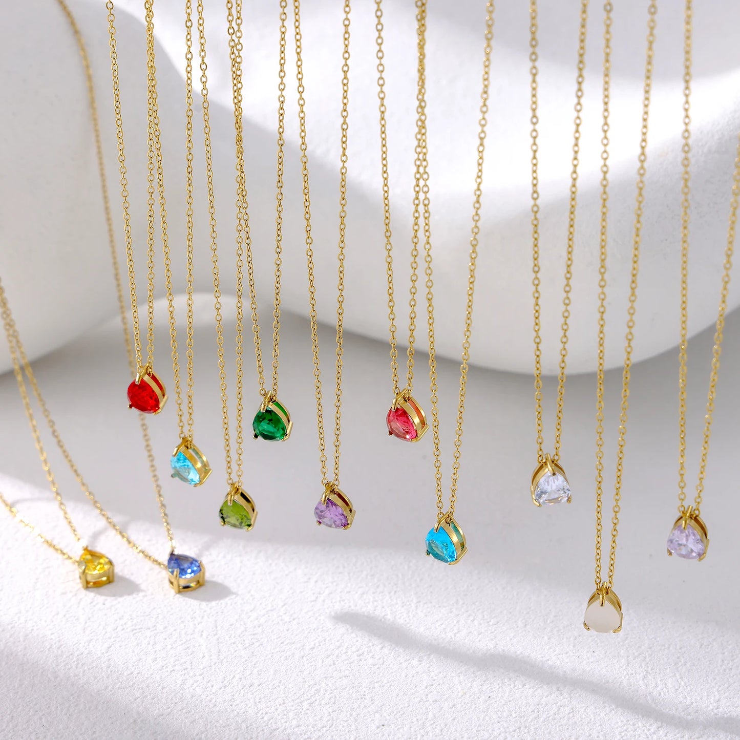 GleamDrop Birthstone Necklace