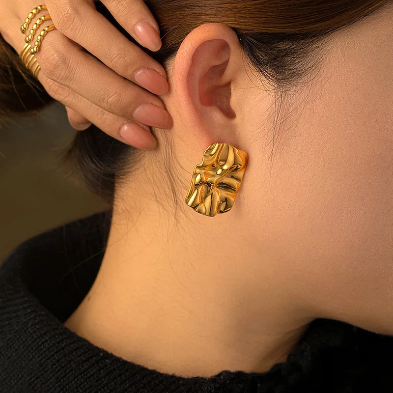 Molten Form Earrings