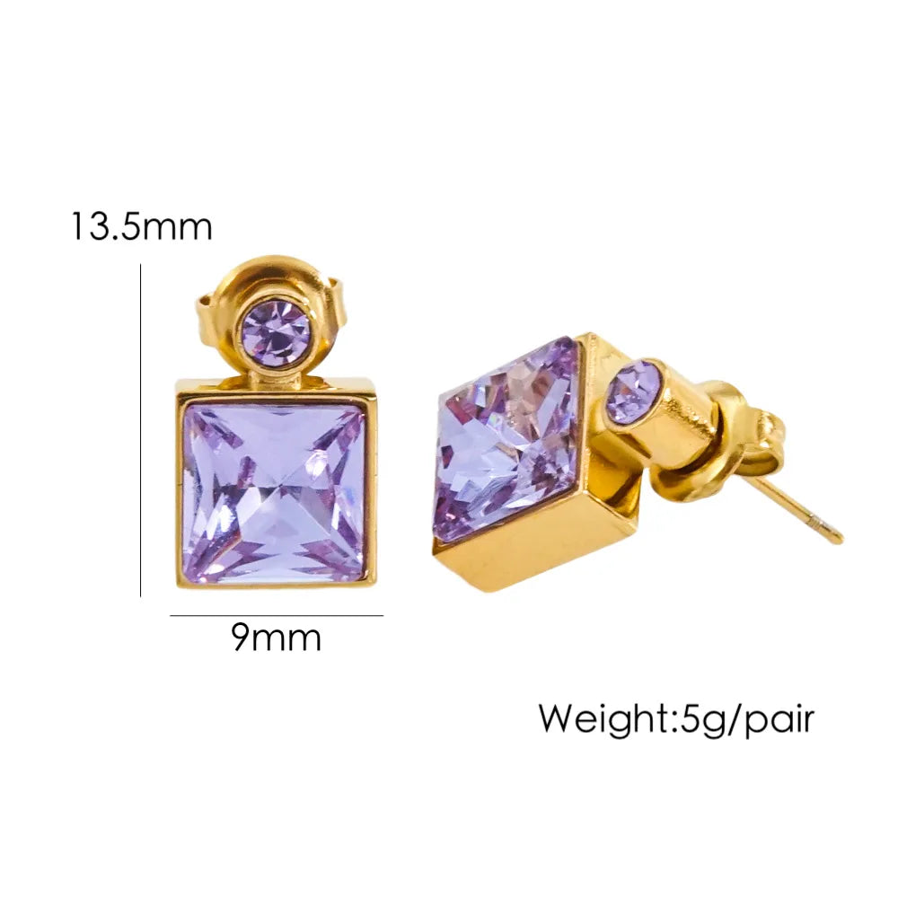 GeoGleam Duo Earrings