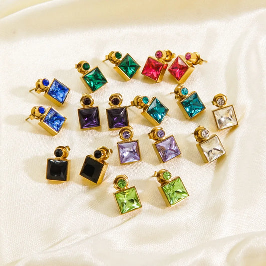 GeoGleam Duo Earrings