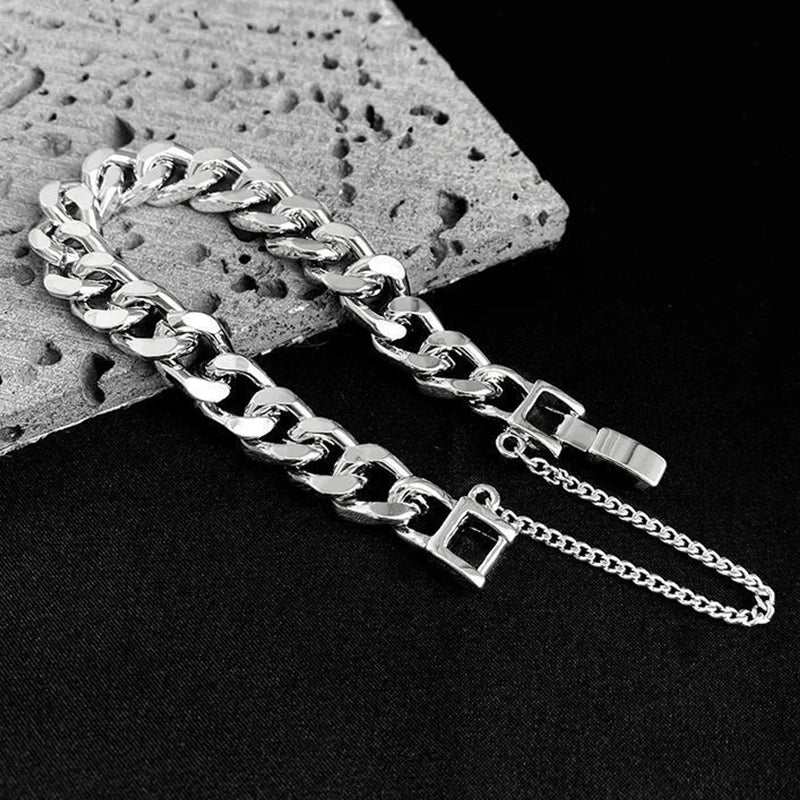 Sliver Cuban Link Chain For Men