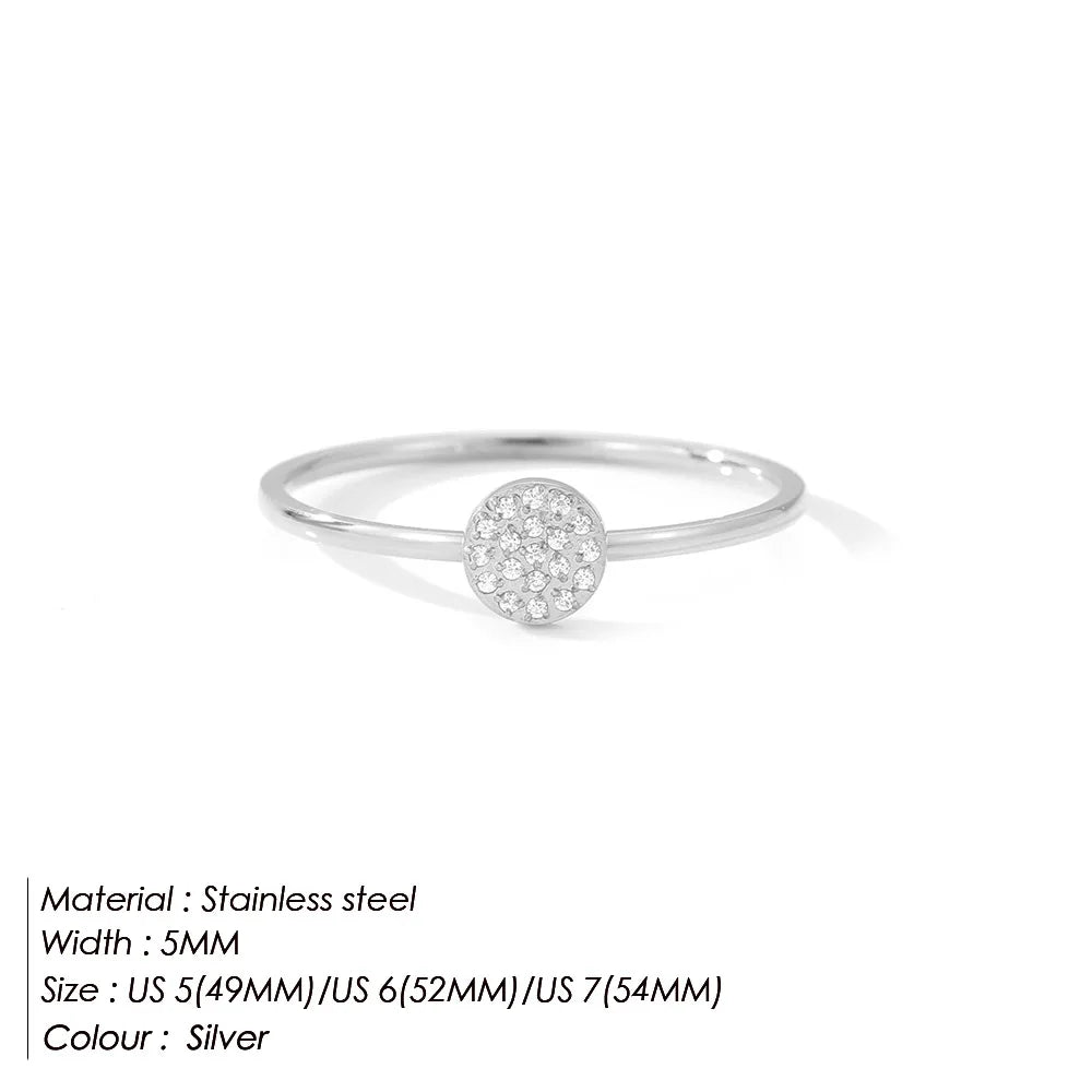 Petite Pavé Circle Ring