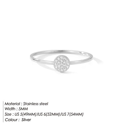Petite Pavé Circle Ring