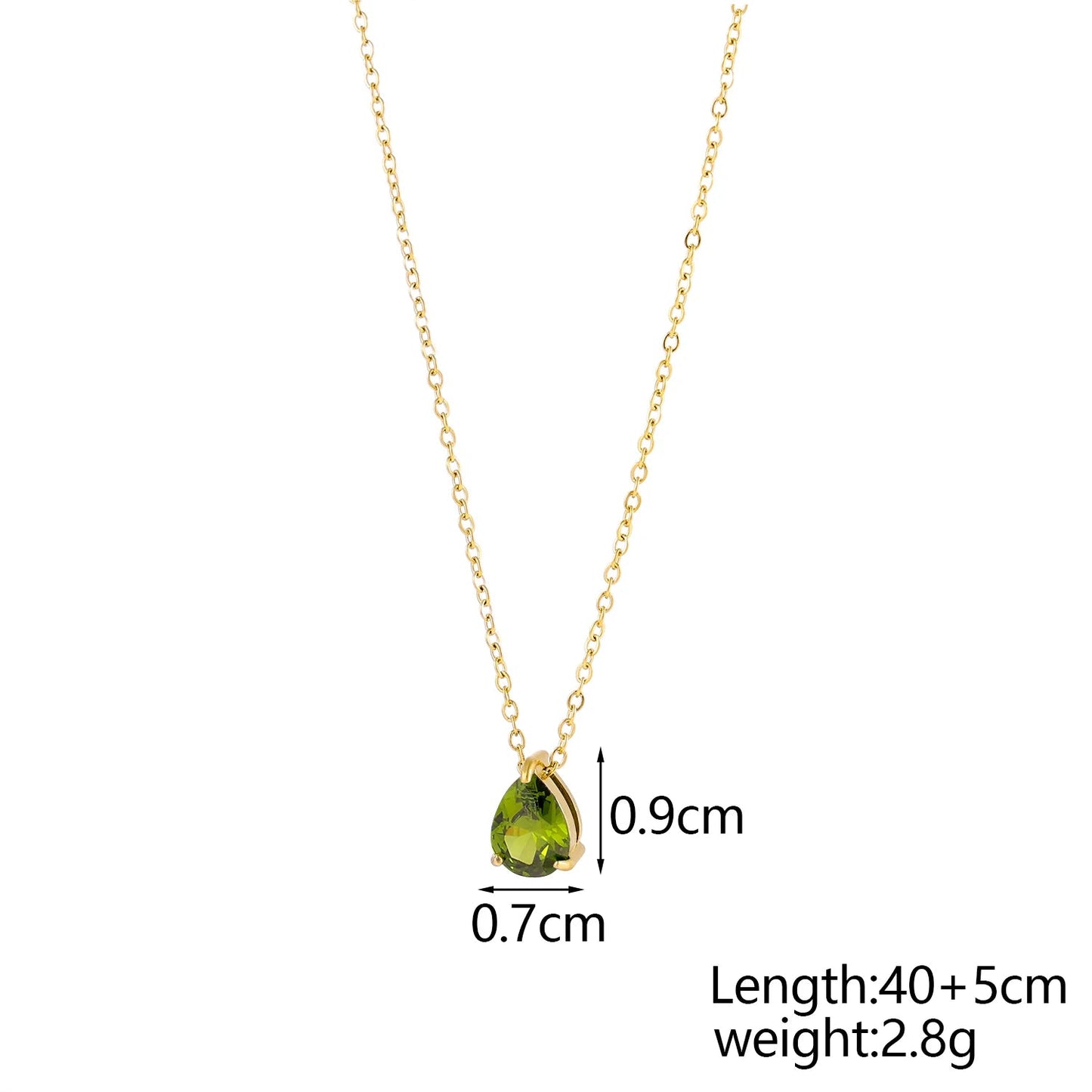 GleamDrop Birthstone Necklace