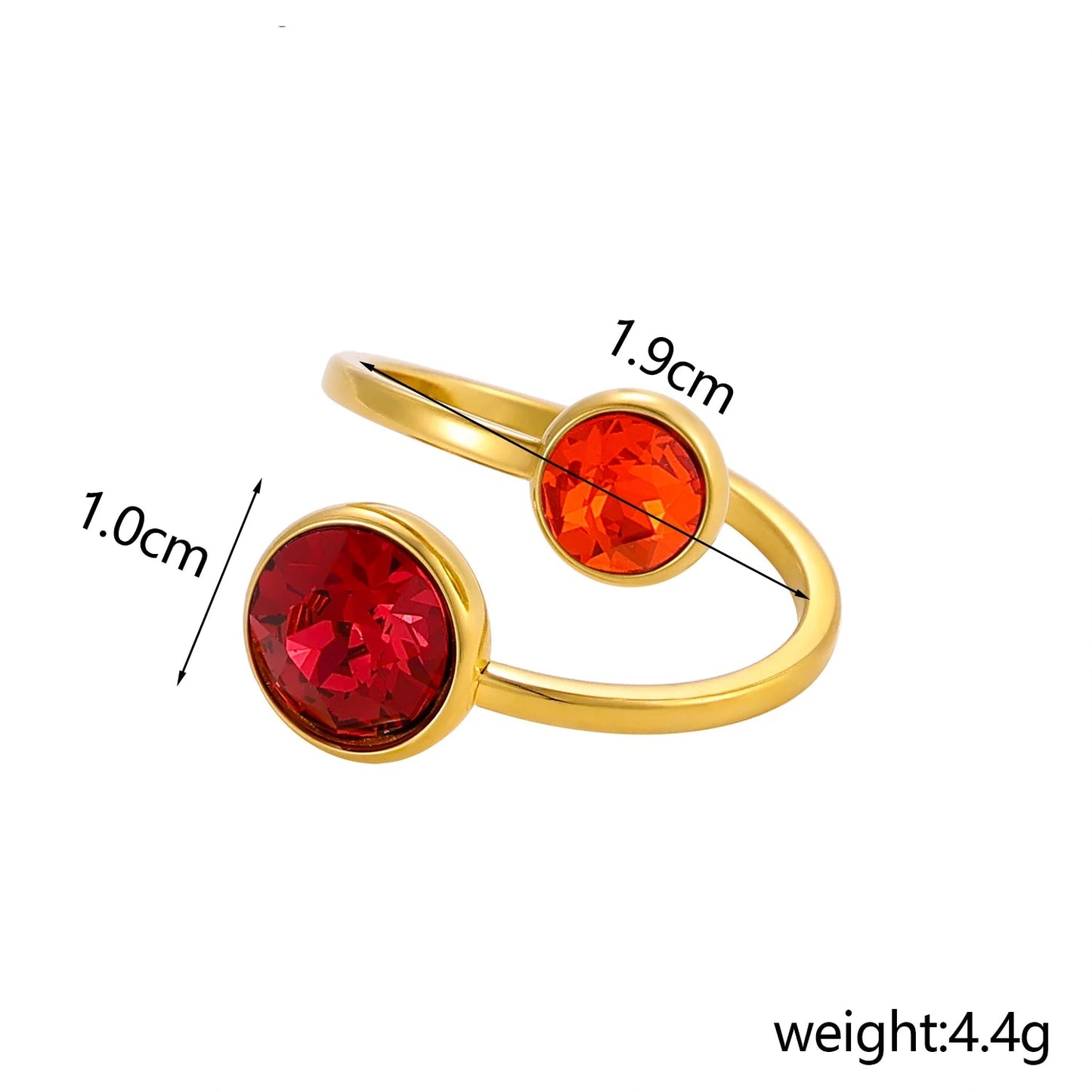 Zircon Glow Adjustable Ring
