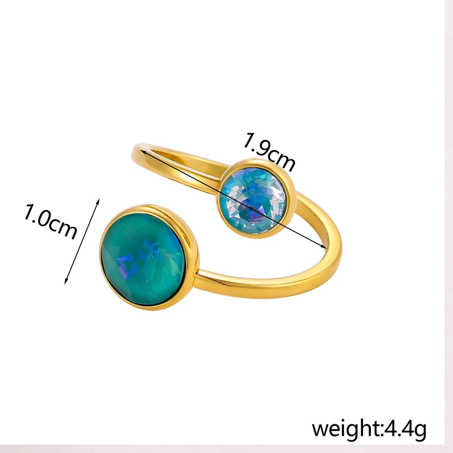 Zircon Glow Adjustable Ring