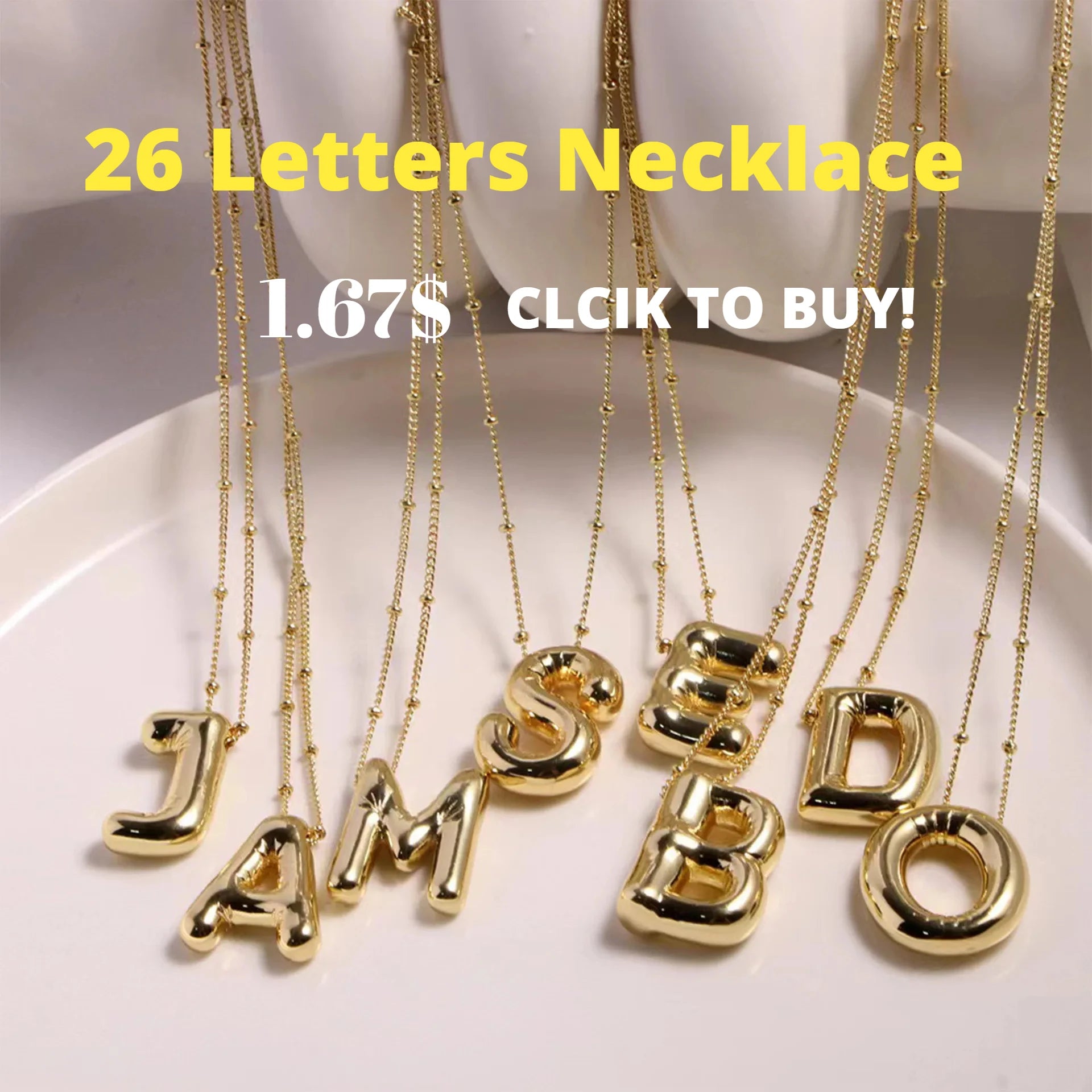 26 English Initial Letter Bracelets for Lovers Women and Men