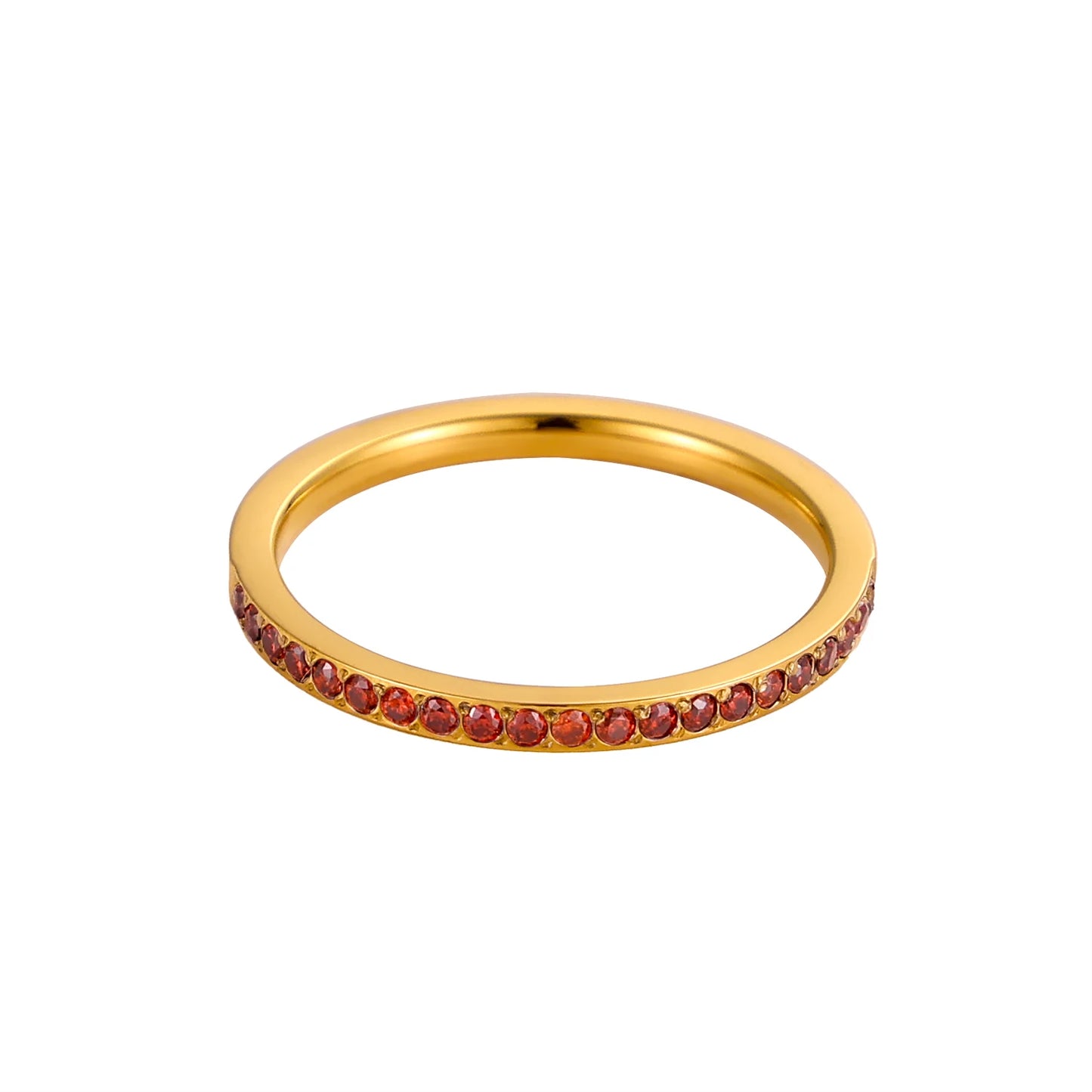 Mini Zircon Birthstone Ring