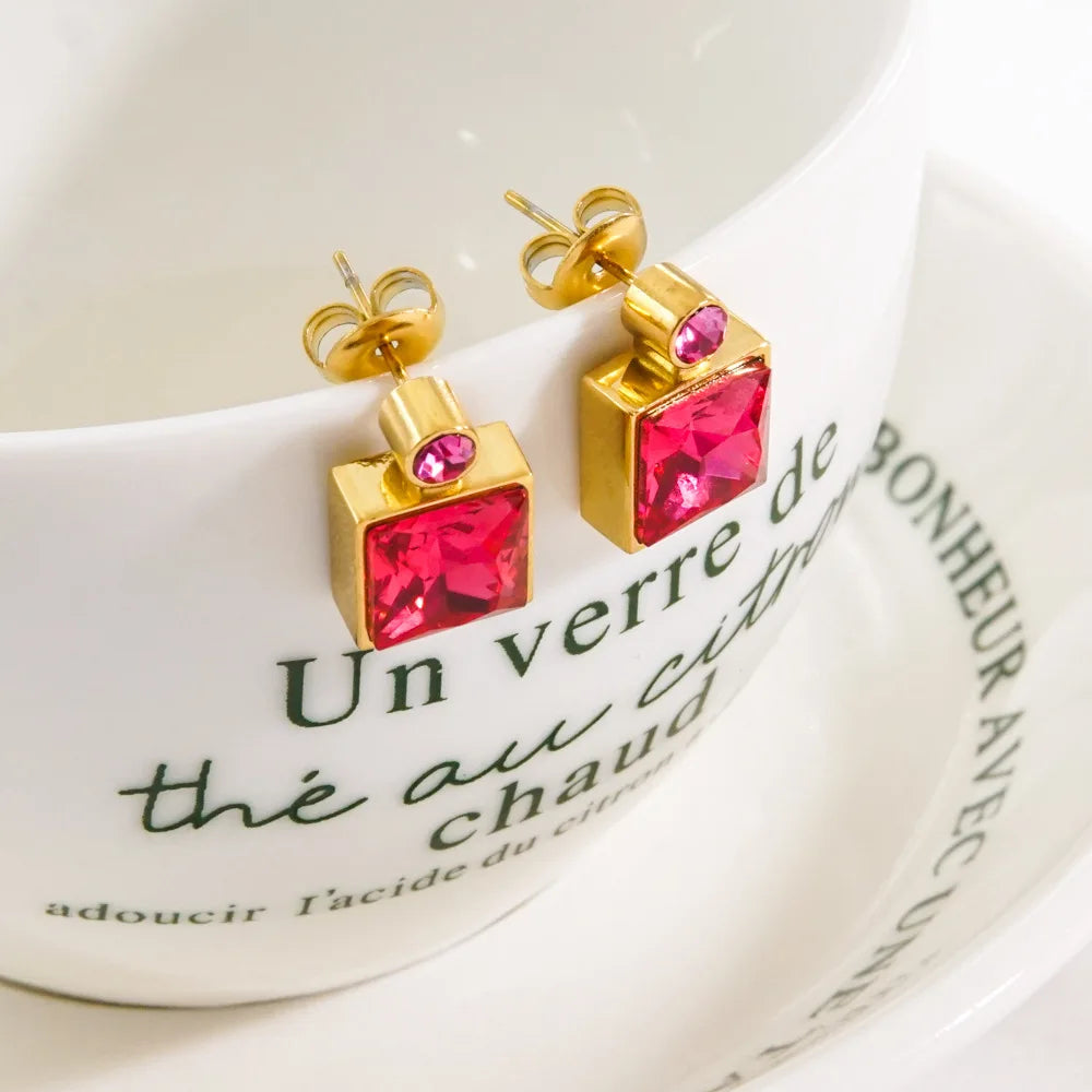 GeoGleam Duo Earrings