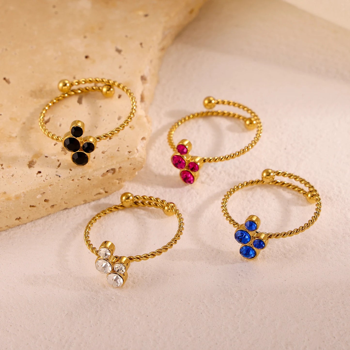 Twinkle Trio Ring