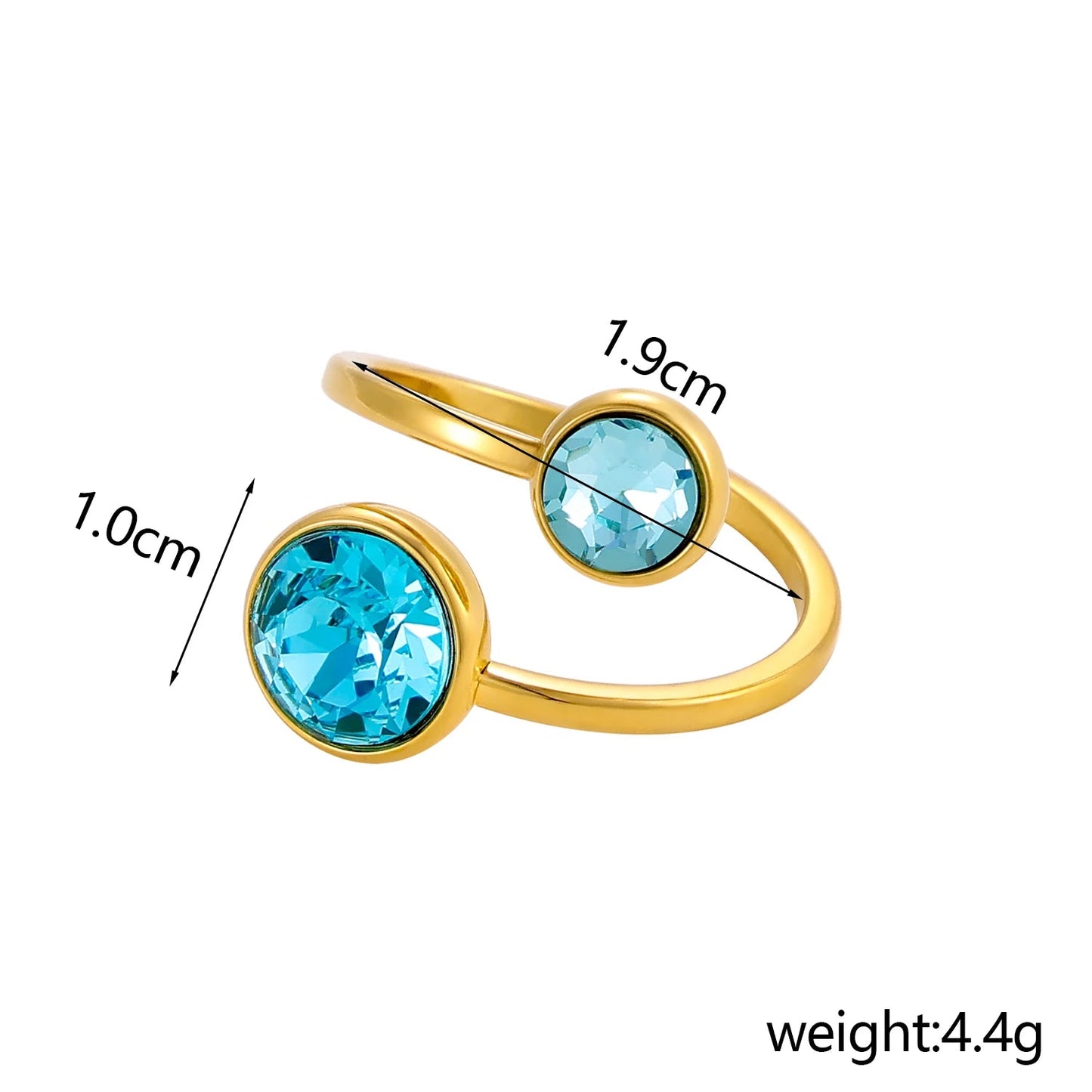 Zircon Glow Adjustable Ring