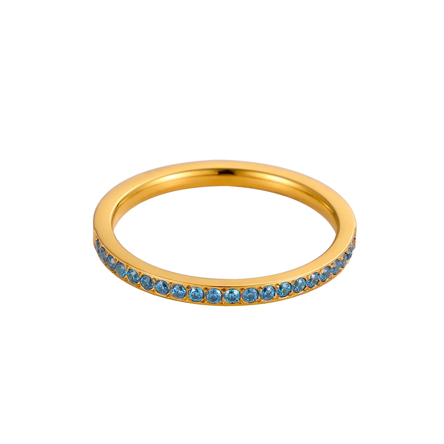 Mini Zircon Birthstone Ring