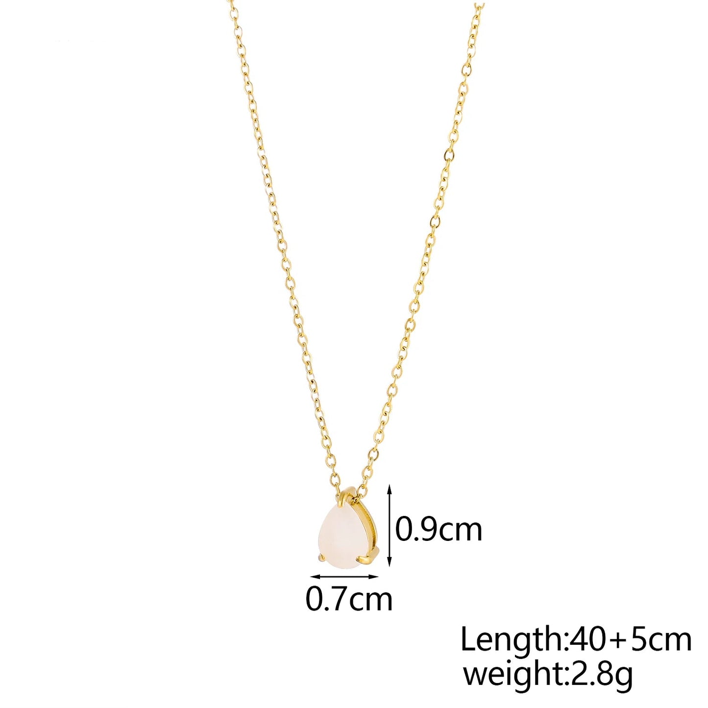 GleamDrop Birthstone Necklace