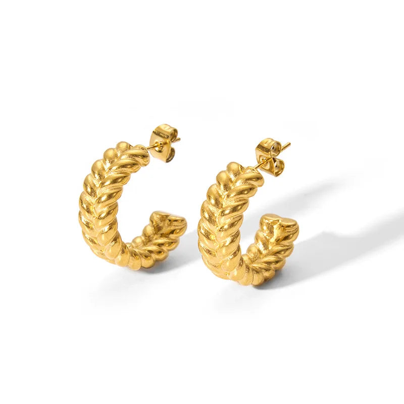 Twist Bold Hoop Earrings