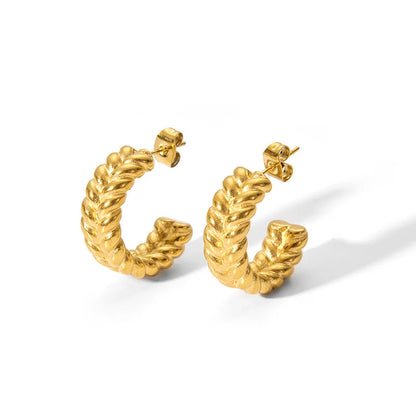 Twist Bold Hoop Earrings