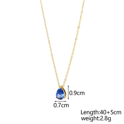 GleamDrop Birthstone Necklace