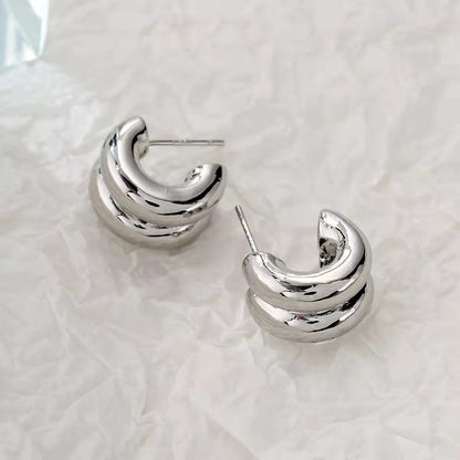 Ripple Hoop Earrings
