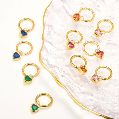 Glint Heart Mini Hoop Earrings