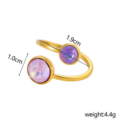 Zircon Glow Adjustable Ring