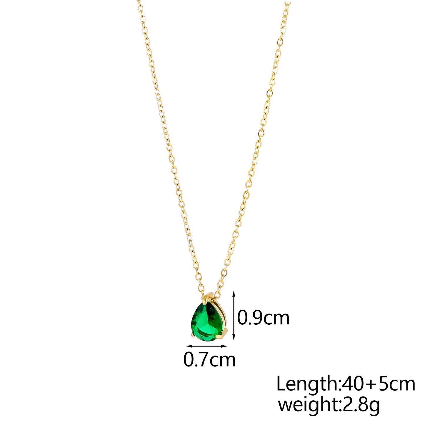 GleamDrop Birthstone Necklace