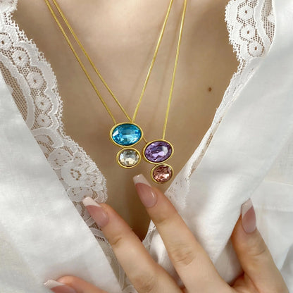 DuoGleam Pendant Necklace