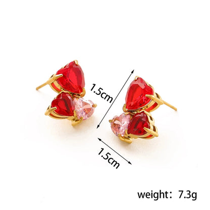 Trinity Heart Crystal Jewelry Set