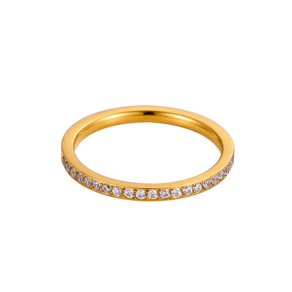 Mini Zircon Birthstone Ring
