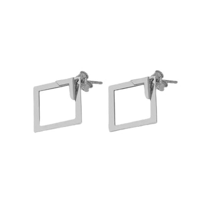Edge Frame Stud Earrings