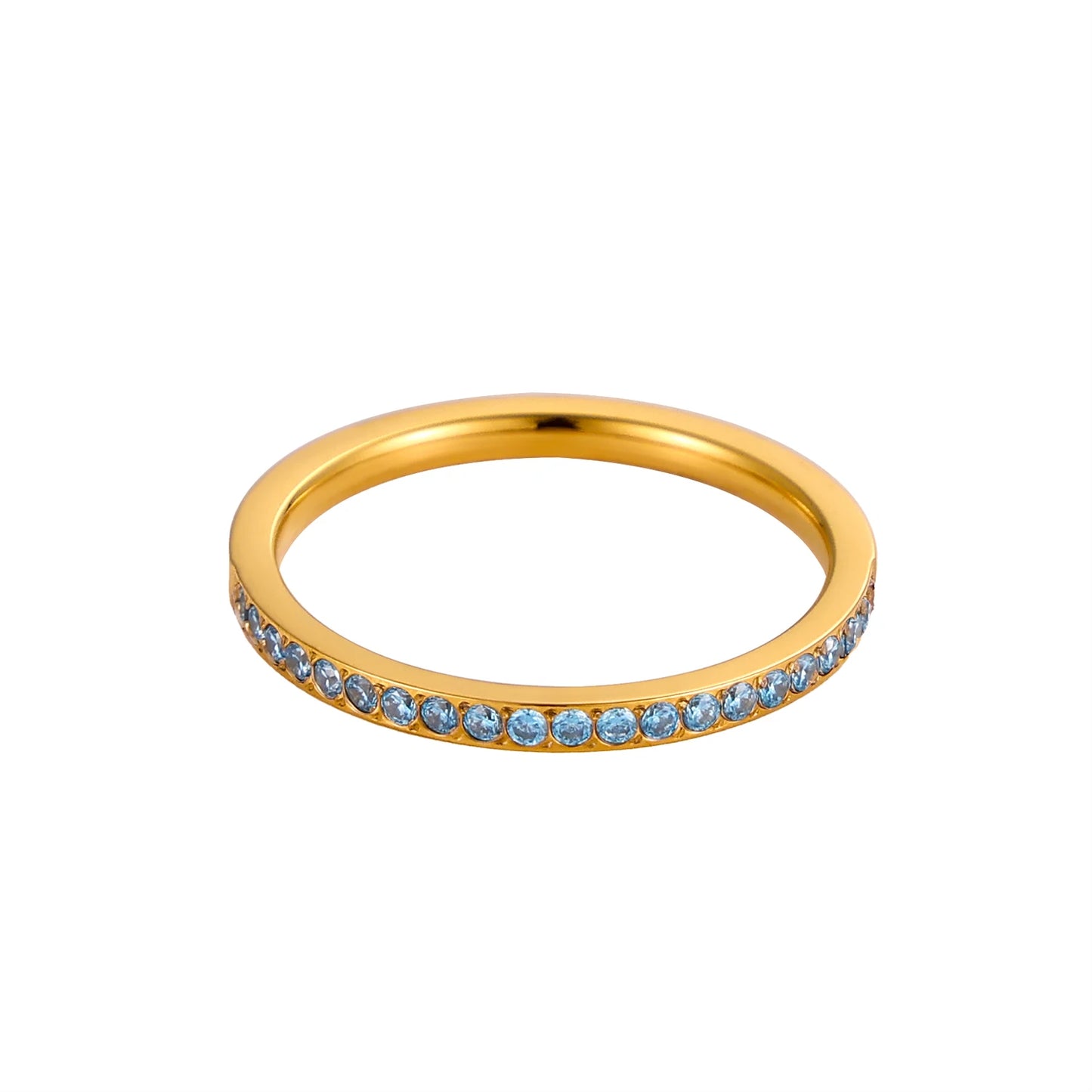 Mini Zircon Birthstone Ring