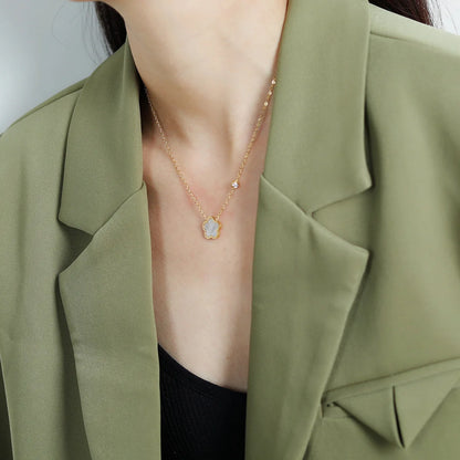 Lucky Bloom Pendant Necklace