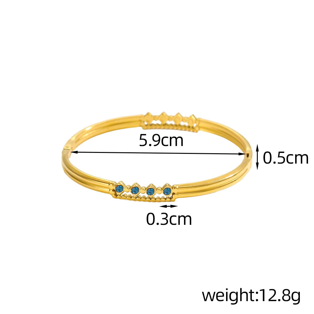 LustreLine Crystal Bangle