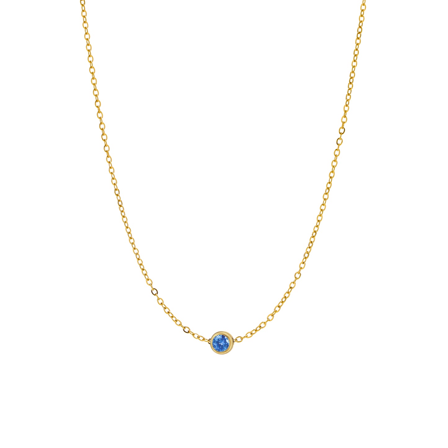 Birthstone Solitaire Necklace