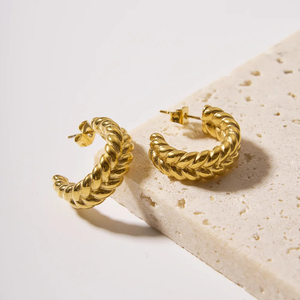 Twist Bold Hoop Earrings