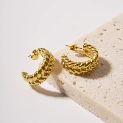 Twist Bold Hoop Earrings