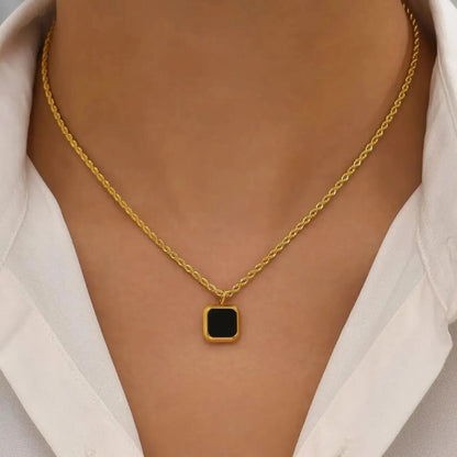 Midnight Edge Chain Necklace
