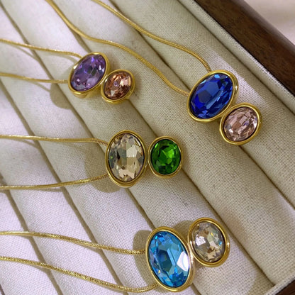 DuoGleam Pendant Necklace